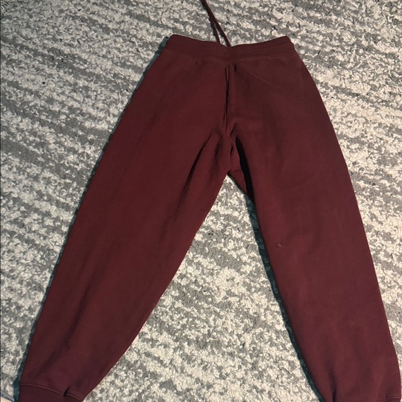 Coach women  Burgundy Joggers with Logo - Picture 2 of 5
